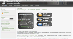 Desktop Screenshot of huissier-vosges.com