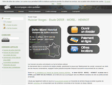 Tablet Screenshot of huissier-vosges.com